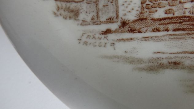 Piattino ceramica (scena inglese) Frank Trigger - Foto 2
