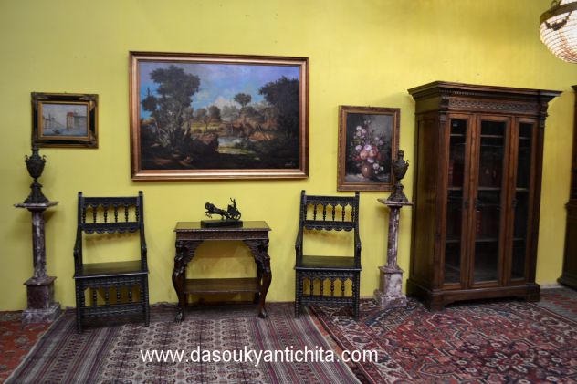 Coppia di poltrone stile Rinascimentale primi del XX secolo - Foto 3