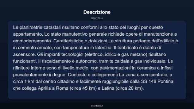 Immobile in asta di 115 m² con più di 5 locali in vendita a Aprilia - Foto 4
