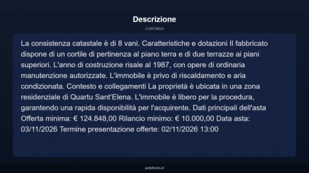 Immobile in asta di 120 m² con più di 5 locali in vendita a Quartu Sant'Elena - Foto 4