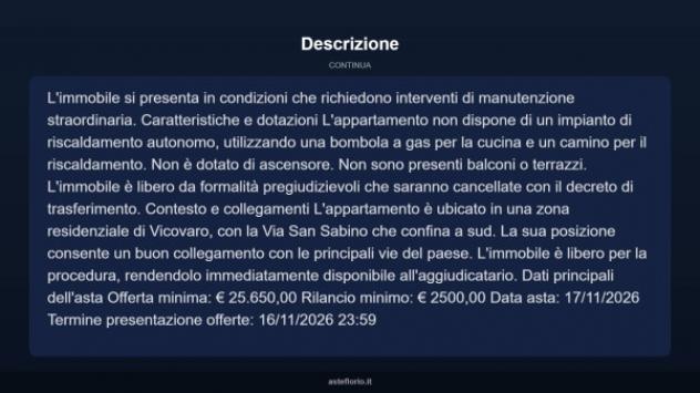 Immobile in asta di 39 m² in vendita a Vicovaro - Foto 9