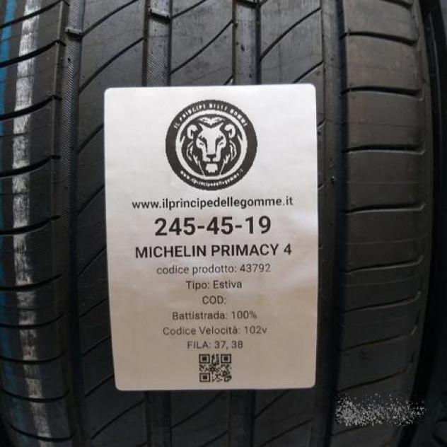 4 gomme 245 45 19 michelin a43792 - Foto 2