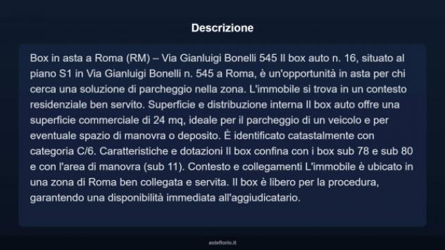 Immobile in asta di 24 m² in vendita a Roma - Foto 4