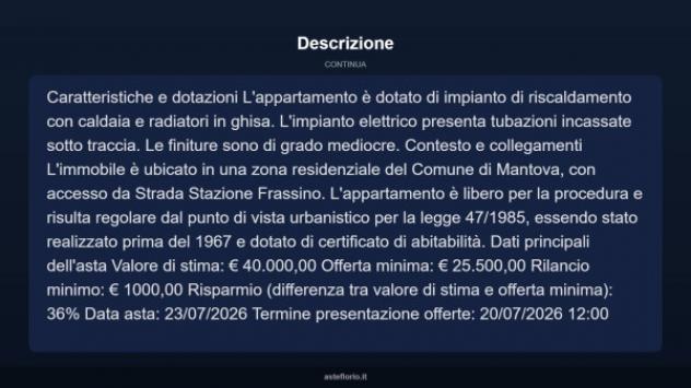 Immobile in asta di 86 m² in vendita a Mantova - Foto 5
