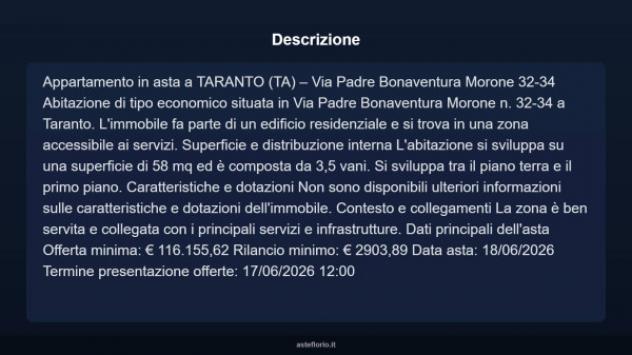 Immobile in asta di 58 m² in vendita a Taranto - Foto 4