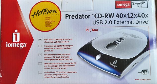 Iomega masterizzatore cd predator RW - Foto 7