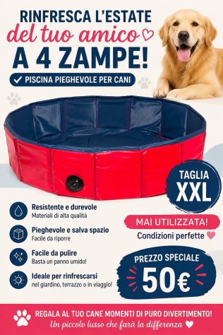 Piscina terrazzo per cani XXL