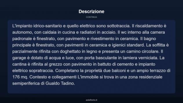 Immobile in asta di 175 m² con più di 5 locali e box auto in vendita a Gualdo Tadino - Foto 14