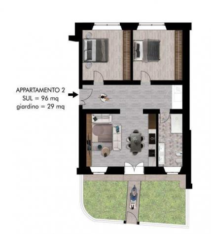 Appartamento in vendita a Pisa 96 mq Rif: 1370343 - Foto 9