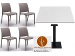 Set Terni Sedie Polipropilene Tavoli HPL Arredo Bar Ristorante Esterno