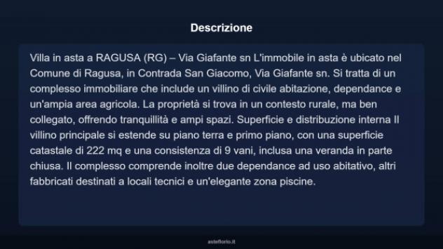 Immobile in asta di 222 m² con più di 5 locali in vendita a Ragusa - Foto 5