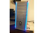 Mobile case computer desktop illuminato con alimentatore