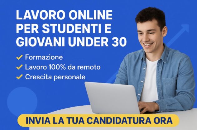 Cerchiamo giovani ambizioni per lavoro online