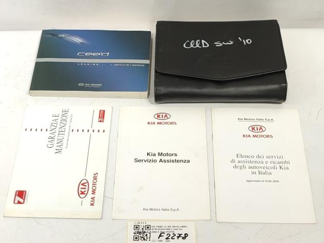 LIBRETTO USO E MANUTENZIONE KIA Cee'd Sporty Wagon G4FA (07)