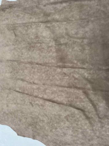 Pelle scamosciata grigio perla resinata reversibile - Foto 8