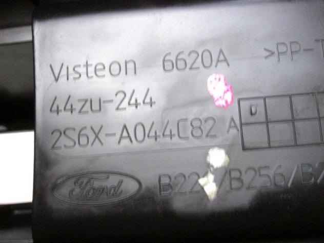 2S6X-A044C82-A RIVESTIMENTO TUNNEL CENTRALE POSTERIORE FORD FIESTA 1.2 B 55KW 5M 5P (2006) RICAMBIO USATO - Foto 2
