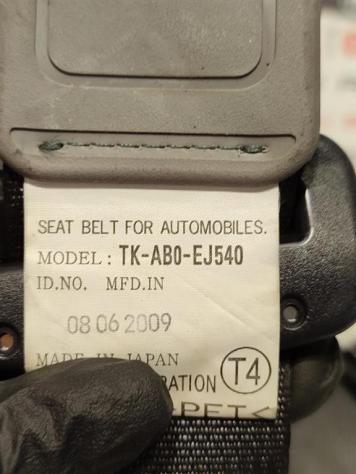 CINTURA DI SICUREZZA POSTERIORE SX HONDA Insight 1° Serie TK-AB0-EJ540 LDA3 (09) - Foto 3