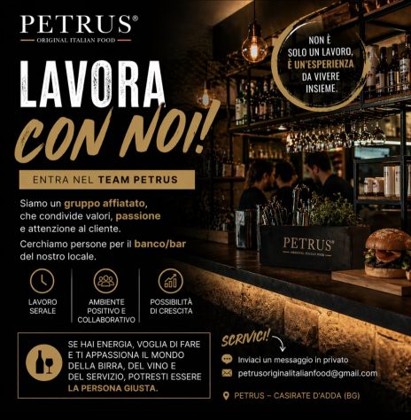 Barman / addetto banco pub