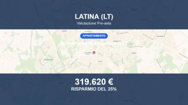 Immobile in asta di 210 m² con più di 5 locali e box auto in vendita a Latina