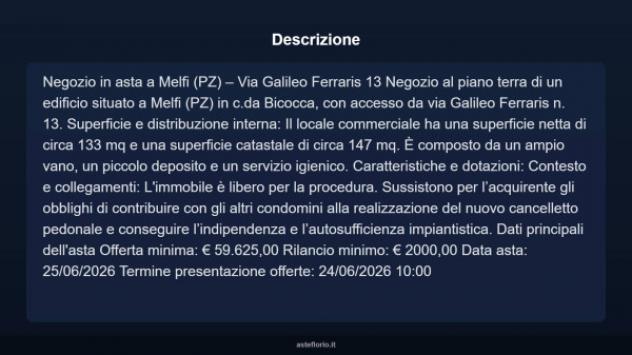 Immobile in asta di 133 m² in vendita a Melfi - Foto 3