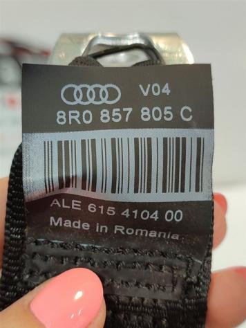 CINTURA DI SICUREZZA POSTERIORE SX AUDI Q5 Serie (8RB) 8R0857805C 610307000 CDNB (0812) - Foto 3
