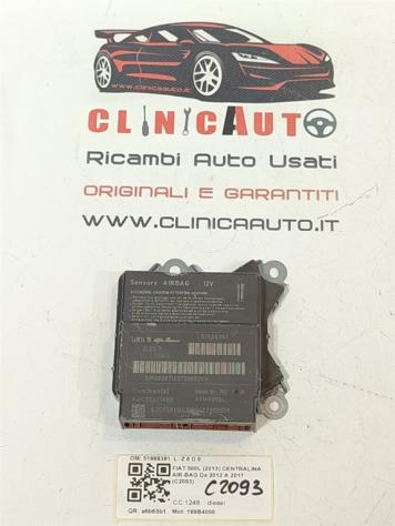 CENTRALINA AIRBAG FIAT 500 L Serie (351_352) 51968381 199B4000 (12)