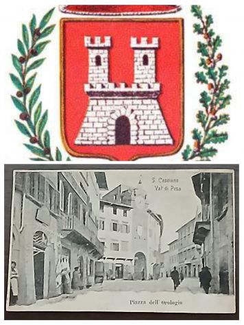 Piazza Pierozzi, situata a San Casciano in Val di Pesa.