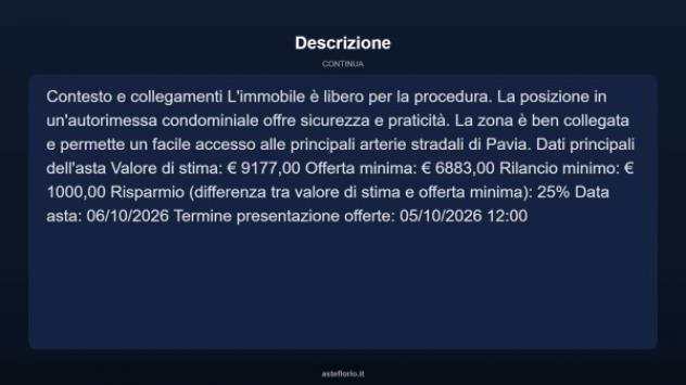 Immobile in asta di 28 m² in vendita a Pavia - Foto 10