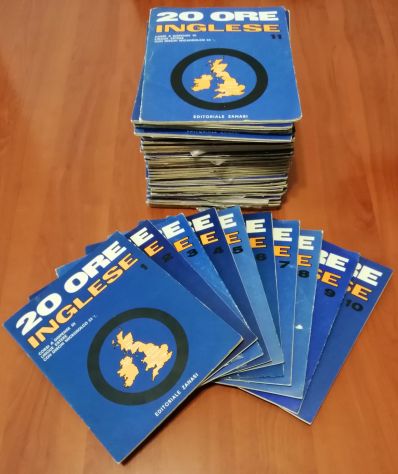 Corso di Inglese 46 fascicoli Vintage Raro anni 60 - 20 Ore Inglese su Vinile - Foto 5