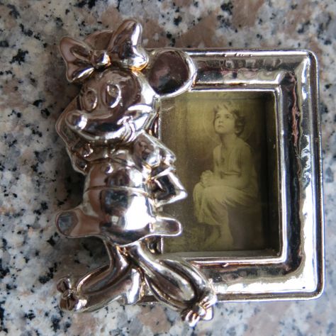 PICCOLO PORTA FOTO IN lamina d'argento - Con bimba e paperina - - Foto 2