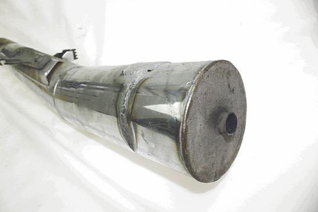 GRUPPO DI SCARICO SINISTRA SILENZIATORE COLLETTORE HONDA CB 750 F RC04 1980 - 1984 HM 445 LEFT EXHAUST SYSTEM DA RESTAURARE - Foto 4