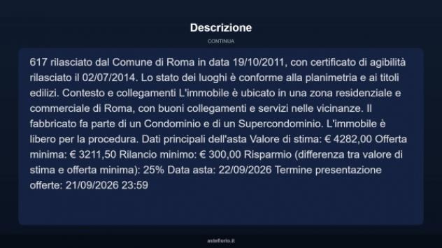 Immobile in asta di 7 m² in vendita a Roma - Foto 10