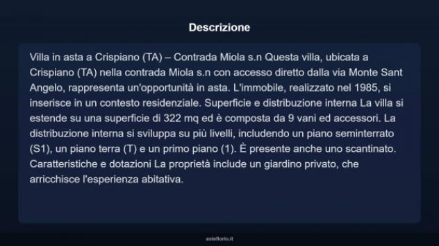 Immobile in asta di 322 m² con più di 5 locali in vendita a Statte - Foto 4