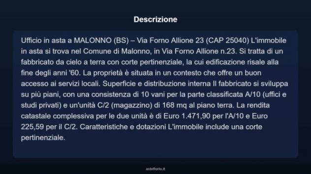 Immobile in asta di 168 m² con più di 5 locali in vendita a Malonno - Foto 7