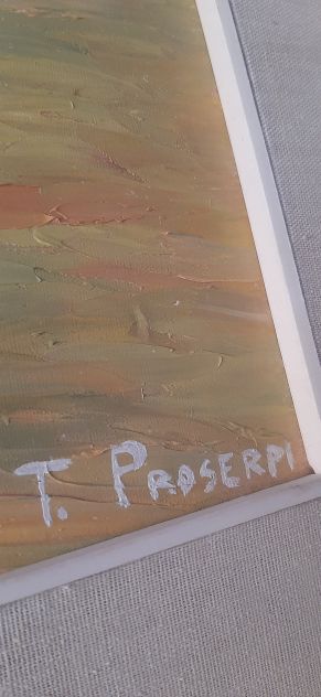 QUADRO OLIO SU TELA - Autore T. Proserpi - Foto 3