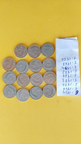 Monete da 5 lire Italia - Foto 7