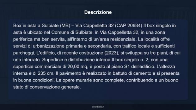 Immobile in asta di 20 m² in vendita a Sulbiate - Foto 5