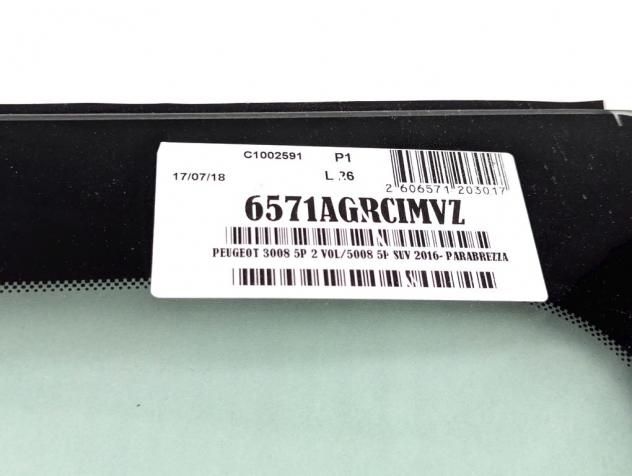 1617361880 PARABREZZA ANTERIORE PEUGEOT 3008 2.0 D 110KW AUT 5P (2016) RICAMBIO NUOVO - Foto 5
