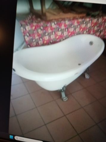 Vasca da bagno stile classico decò in ghisa - Foto 3