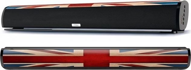 Bigben SB01GB altoparlante soundbar Nero, 2.0 canali 90 W bandiera UK (Usata) - Foto 2