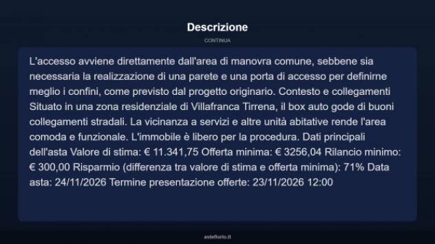 Immobile in asta di 22 m² in vendita a Villafranca Tirrena - Foto 5