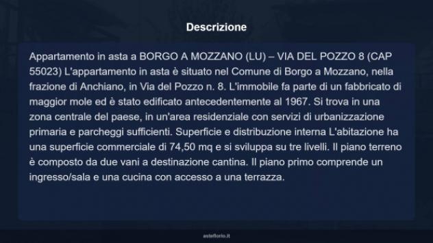 Immobile in asta di 74 m² in vendita a Borgo a Mozzano - Foto 11