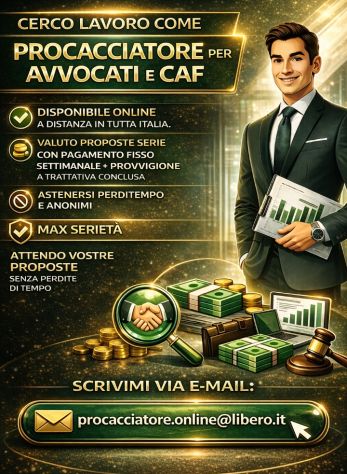 PROCACCIATORE ONLINE IN TUTTA ITALIA