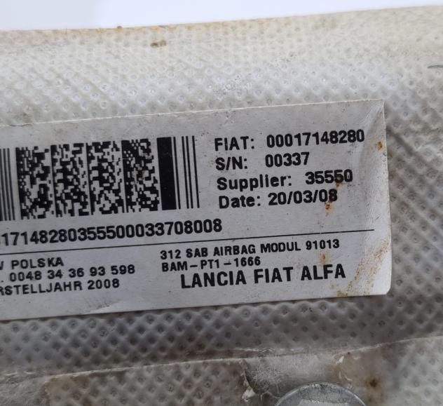 AIRBAG SEDILE SINISTRO FIAT 500 Serie 00017148280 (0714) - Foto 10