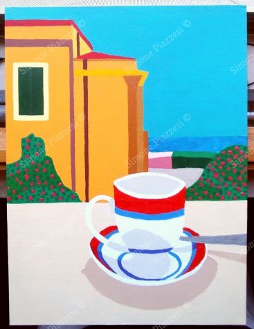 Quadro di Simone Piazzesi - CAFFÈ LIBERTY (2022)