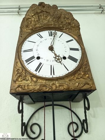 176342 Antico orologio a pendolo Comtoise XIX secolo - Foto 8