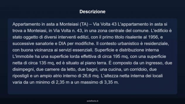 Immobile in asta di 195 m² con più di 5 locali in vendita a Monteiasi - Foto 9
