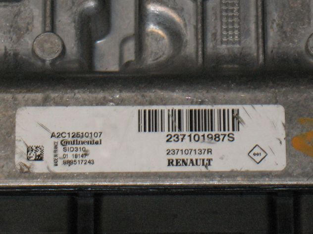 237101987S ECU RENAULT MEGANE SCENIC SID310 A2C12510107 888517243 237107137R - Foto 2