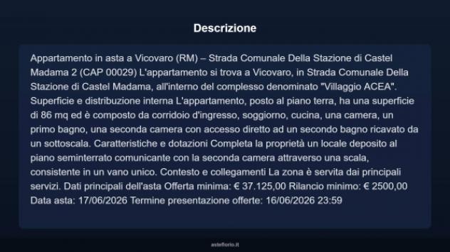 Immobile in asta di 86 m² in vendita a Castel Madama - Foto 4
