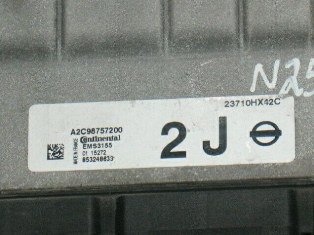 23710HX42C ECU NISSAN QASHQAI A2C98757200 23710HX42C 853248633 EMS3155 - Foto 2